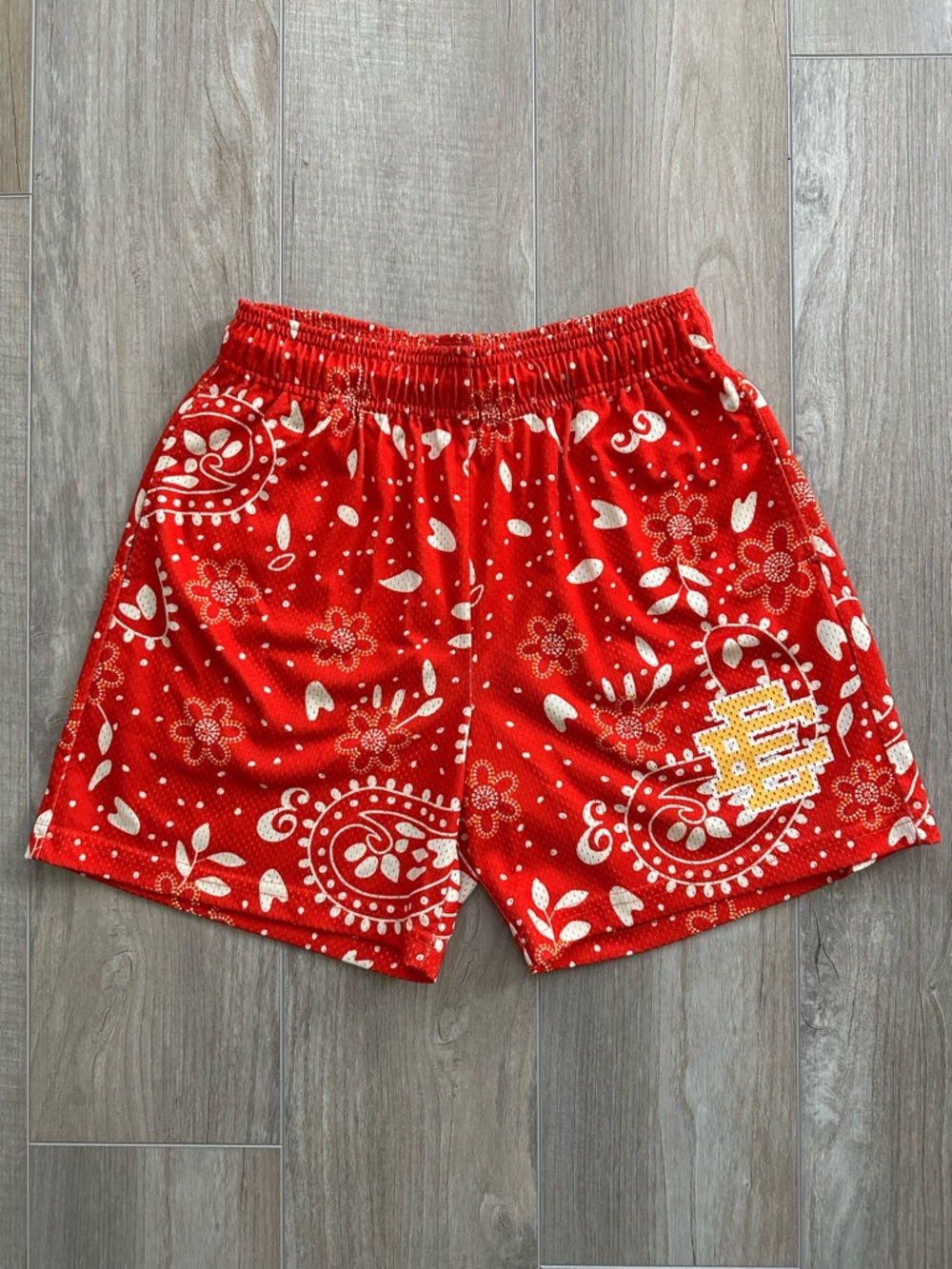 Eric Emanuel EE Basic Shorts ‘Red Paisley’